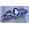 Image 1 : 11.15 CTW TANZANITE RING .925 STERLING SILVER