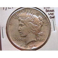 1921 Peace Dollar VF20