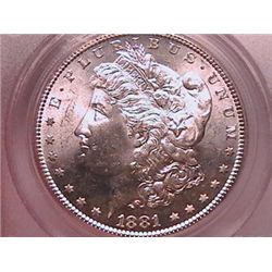 1881-S Morgan Dollar Ch MS64 PCGS