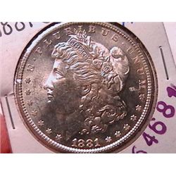 1881-s Morgan Dollar BU MS-63
