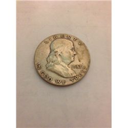 1957 SILVER FRANKLIN HALF DOLLAR
