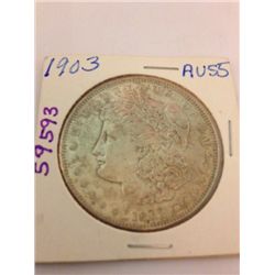 1903 Morgan Dollar, AU-55
