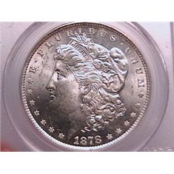 1878 Rev. '79. Morgan Dollar Ch MS64 PCGS