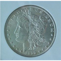 1898 MORGAN SILVER DOLLAR  MS-64+