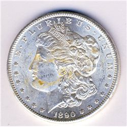 1890-S Morgan Silver Dollar MS-60 BU