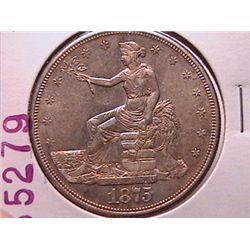 1875-S Trade Dollar Ch AU53