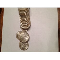 1898-O ORIGINAL BU MS-63 ROLL OF 20 MORGAN SILVER DOLLARS