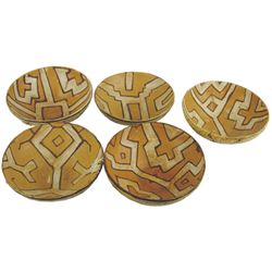 5 Shipibo Pottery Bowls