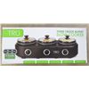 Image 1 : Tru 3 pot buffet slow cooker: