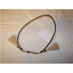 Braided horsehair hatband,