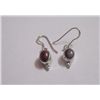 Image 1 : 13.25 CTW RUBY EARRING .925 STERLING SILVER