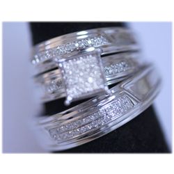 28.55 CTW 10K WHITE GOLD DIAMOND ENGAGEMENT RINGS