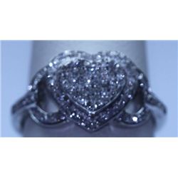 16.65 CTW DIAMOND RING 14K WHITE GOLD