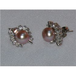 ELITE LAVENDER PEARL CZ SILVER