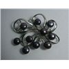 Image 1 : 10 BLACK PEARL CZ BROOCH AUTHENTIC PHILIPPINE PEARL MET