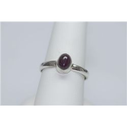 15.10 CTW STAR RUBY RING .925 STERLING SILVER