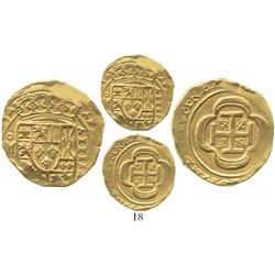 Mexico City, Mexico, cob 4 escudos, (17)15(J), from the 1715 Fleet.