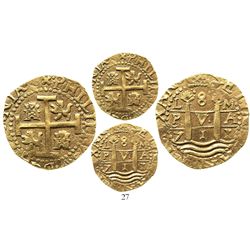 Lima, Peru, cob 8 escudos, 1711M, from the 1715 Fleet.
