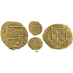 Cartagena, Colombia, cob 2 escudos, (1630-5)E, with backwards E (assayer) below mintmark C to left,