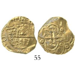 Bogota, Colombia, cob 2 escudos, posthumous Charles II, from the 1715 Fleet.