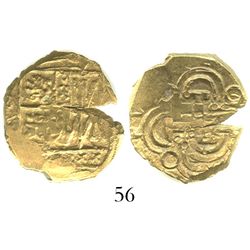 Bogota, Colombia, cob 2 escudos, posthumous Charles II, from the 1715 Fleet.