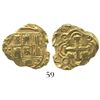 Image 1 : Bogota, Colombia, cob 2 escudos, Philip V, no assayer (ca. 1720).