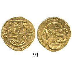 Toledo, Spain, cob 2 escudos, Philip III, assayer C below mintmark oT to left.