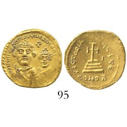 Byzantine Empire, AV solidus, Heraclius, 610-641 AD, Constantinople mint.