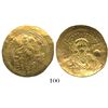 Image 1 : Byzantine Empire, AV histamenon nomisma (scyphate), Constantine IX, 1042-55 AD, Constantinople mint.