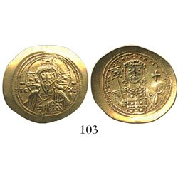 Byzantine Empire, AV histamenon nomisma (scyphate), Michael VII, 1071-78 AD, Constantinople mint.