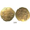 Image 1 : Byzantine Empire, AV hyperpyron (scyphate), John III Ducas, 1222-54 AD, Magnesia mint.