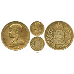 Brazil, 10000 reis, Pedro II ("admiral" bust), 1848/7, unlisted overdate.
