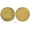 Image 1 : Bogota, Colombia, bust 8 escudos, Charles IV transitional (bust of Charles III, ordinal IV), 1791JJ.