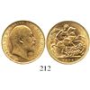 Image 1 : Great Britain (London, England), sovereign, Edward VII, 1909.