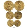 Image 1 : Lot of 3 Guatemala gold coins of 1926 (denomination set): 20, 10 and 5 quetzales.