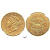 Image 1 : USA (San Francisco mint), $20 (double eagle) coronet Liberty, 1856-S, encapsulated NGC UNC details /