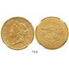 Image 1 : USA (San Francisco mint), $20 (double eagle) coronet Liberty, 1856-S, encapsulated NGC AU details / 