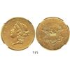 Image 1 : USA (San Francisco mint), $20 (double eagle) coronet Liberty, 1856-S, encapsulated NGC AU details / 
