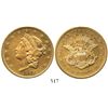 Image 1 : USA (Philadelphia mint), $20 (double eagle) coronet Liberty, 1862.