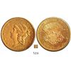Image 1 : USA (San Francisco mint), $20 (double eagle) coronet Liberty, 1866-S, no motto, very rare.