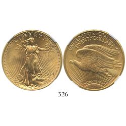 USA (San Francisco, mint), $20 (double eagle) St. Gaudens, 1914-S, encapsulated NGC MS 62.