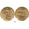 Image 1 : USA (Philadelphia mint), $20 (double eagle) St. Gaudens, 1924, encapsulated NGC MS 62.