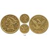 Image 1 : USA (Charlotte mint), $5 (half eagle) coronet Liberty, 1844-C.