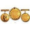Image 1 : USA, gold medal awarded by President McKinley to British steamship captain Egbert Sharey for lifesav