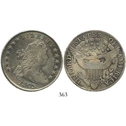 USA (Philadelphia mint), 1 dollar (draped bust) Liberty, 1803, small 3.