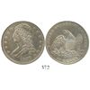 Image 1 : USA (Philadelphia mint), half dollar draped bust, 1836, reeded edge, rare.