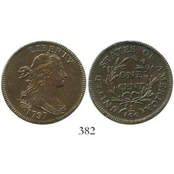USA (Philadelphia mint), one cent (draped bust), 1797, reverse of 1797, stems.