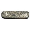 Image 3 : Silver contraband "finger" bar encrusted with natural emerald (as found), 667 grams, from the Maravi