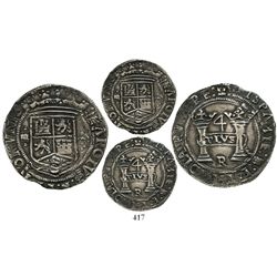 Mexico City, Mexico, 4 reales, Charles-Joanna, "Early Series," assayer R (Latin) at bottom between p
