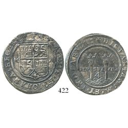 Mexico City, Mexico, 4 reales, Charles-Joanna, "Late Series," assayer A to right, mintmark M to left